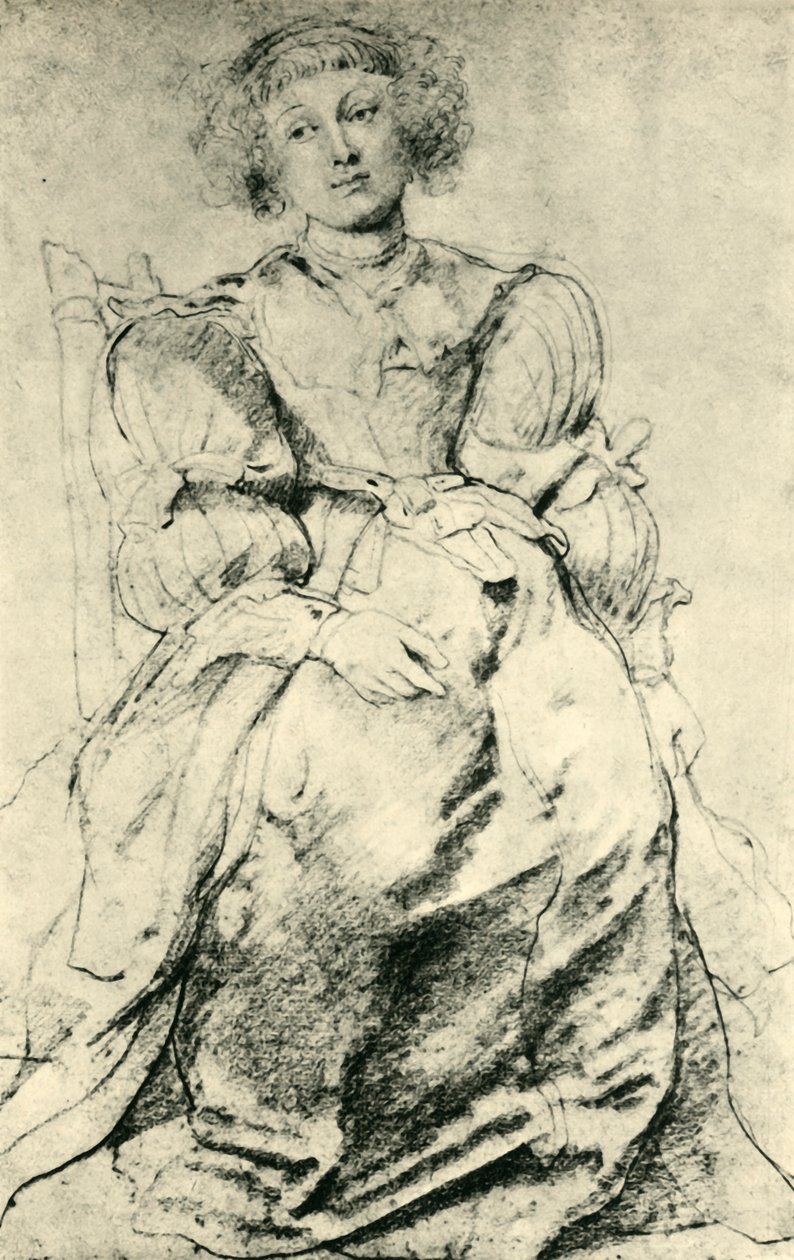 Portrét Hélène Fourmentové, c1630-1631, 1943. od Peter Paul Rubens