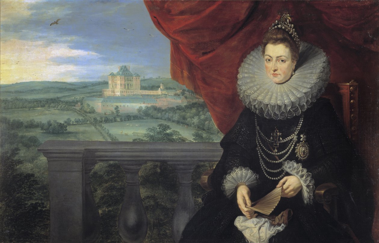 Portrét infantky Isabelly Clary Eugenie Španělské 1566-1633, c. 1615 od Peter Paul Rubens