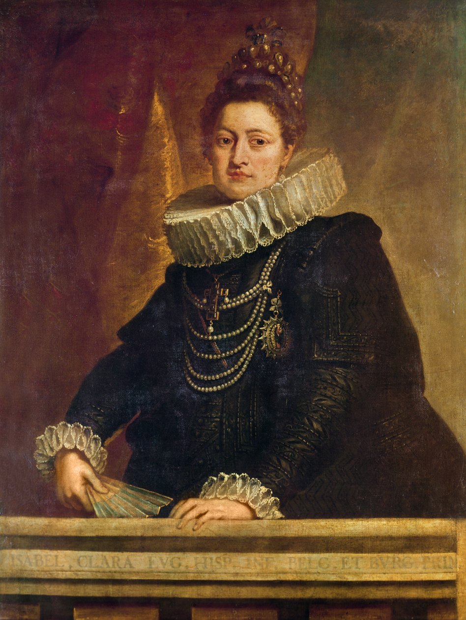 Portrét Isabel Clary Eugenie Habsburské (1566 - 1636), Infanta Španělska od Peter Paul Rubens