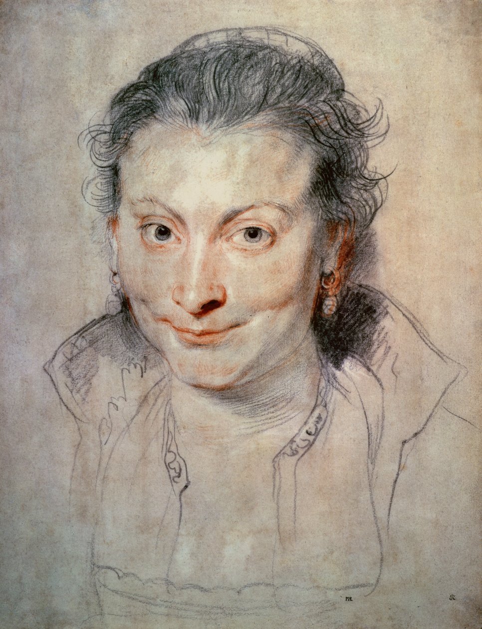 Portrét Isabelly Brandtové (kresba) od Peter Paul Rubens