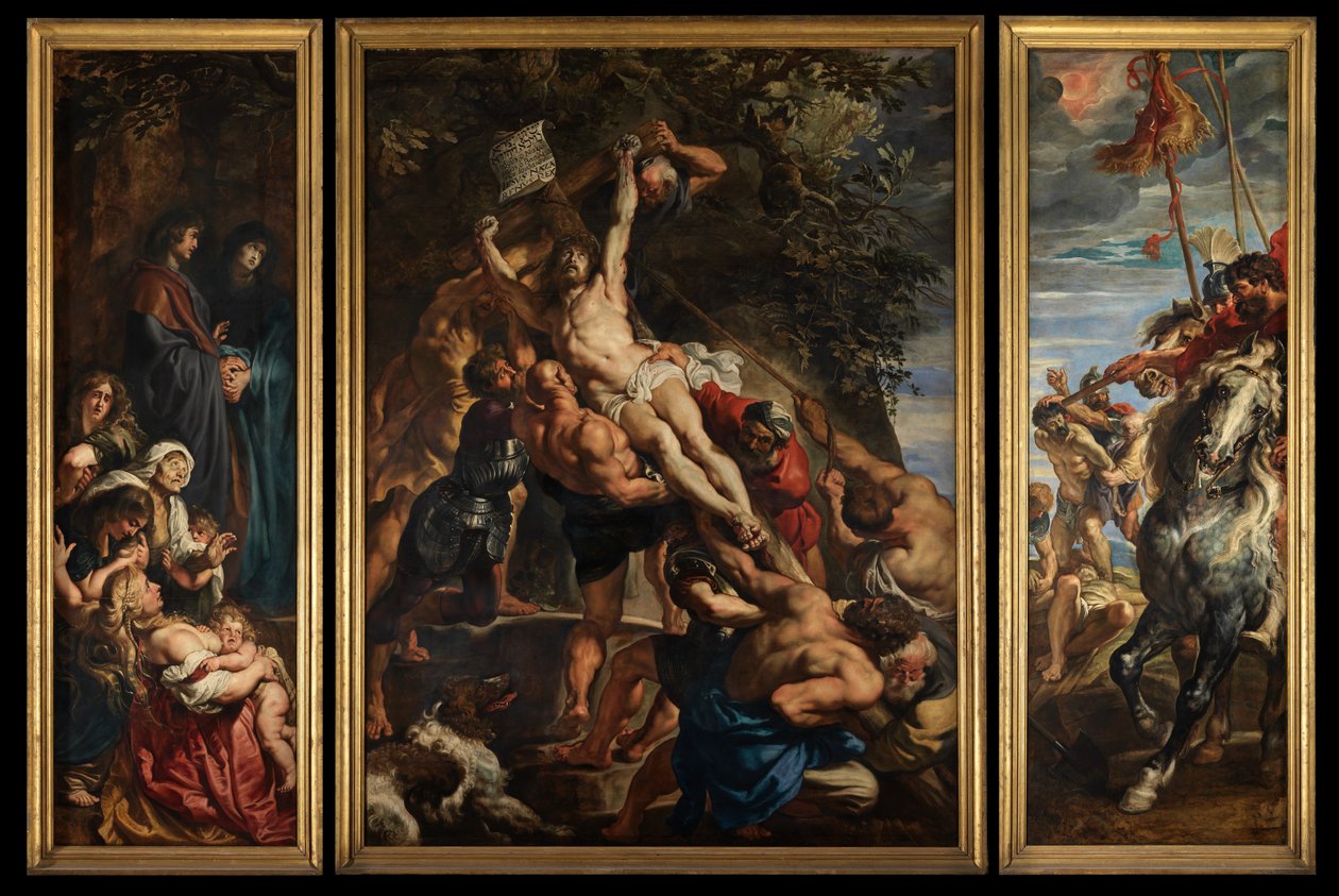 Vzkříšení kříže, kolem 1610-11 (olej na panelu) od Peter Paul Rubens
