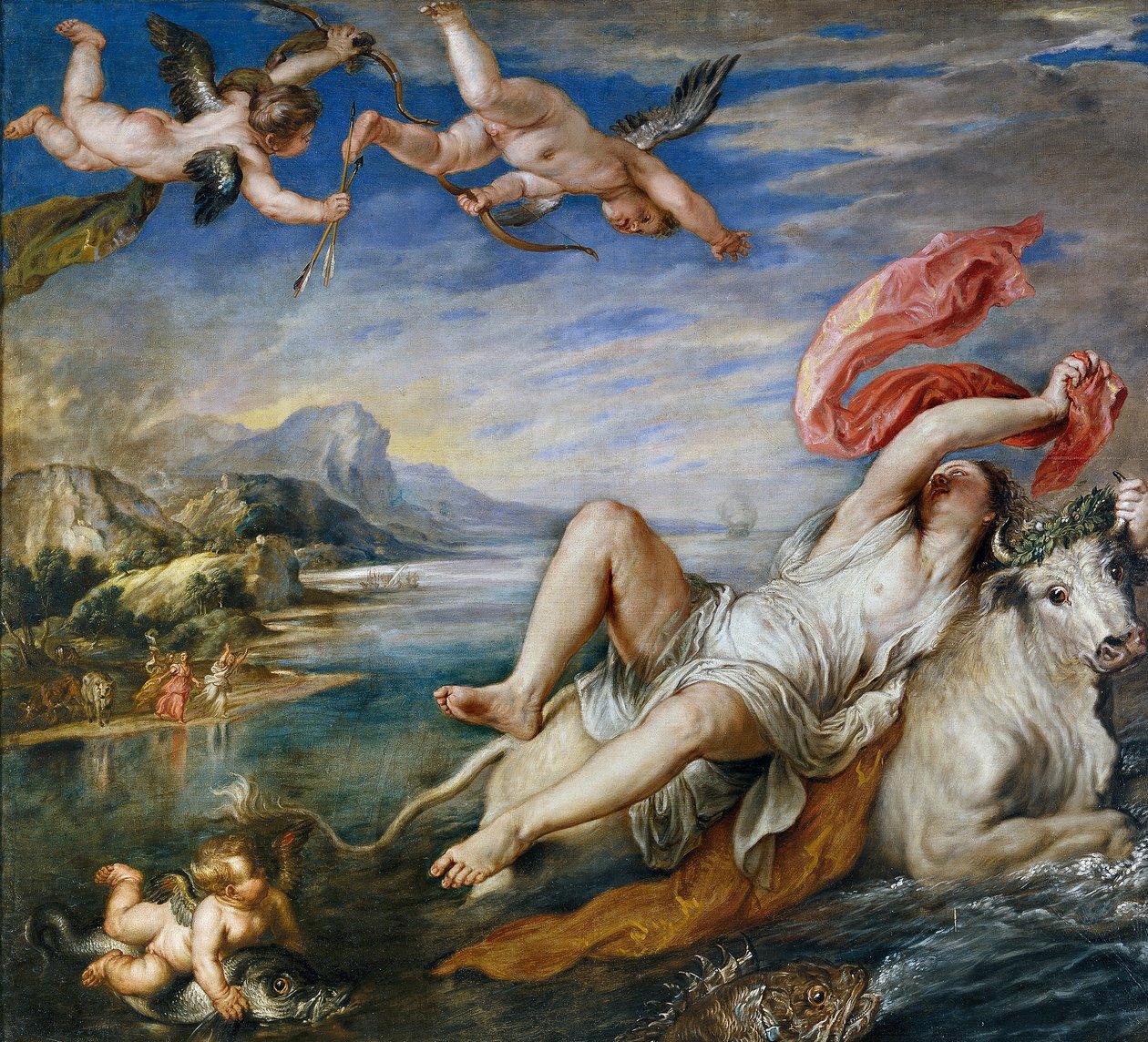 Znásilnění Evropy od Peter Paul Rubens