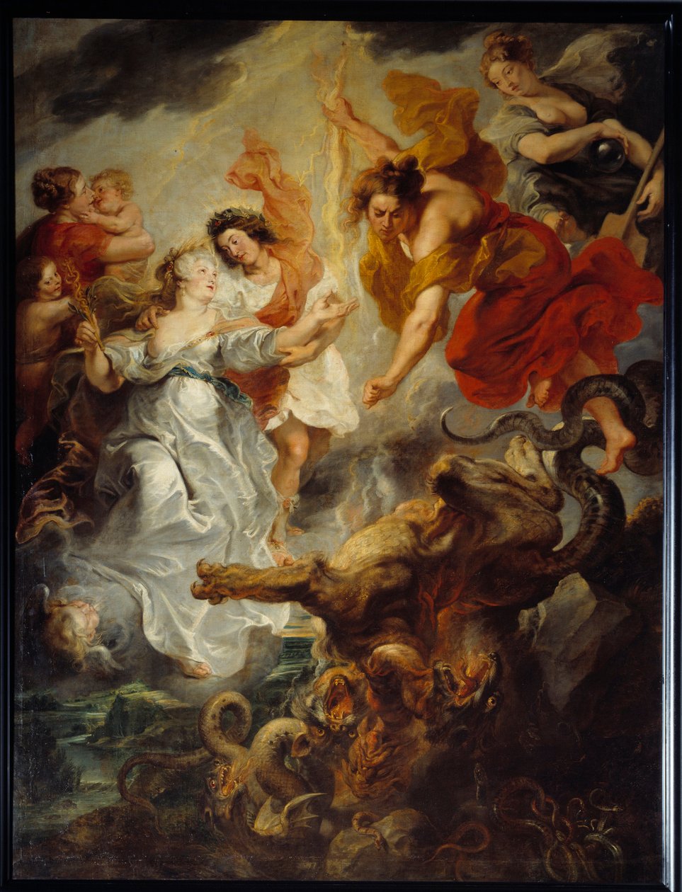 Usmíření královny Marie Medicejské (1573-1642) a jejího syna Ludvíka XIII. po smrti Conciniho, 15. prosince od Peter Paul Rubens