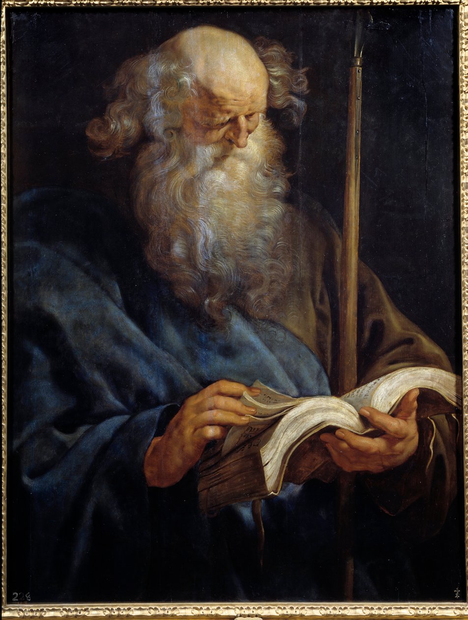 Znázornění apoštola svatého Tomáše Obraz Peter Paul (Pierre-Paul) Rubens (nebo Peter Paul nebo Petrus Paulus) (1577-1640) 17. století Sun. 1,08x0,84 m Madrid, muzeum Prado od Peter Paul Rubens