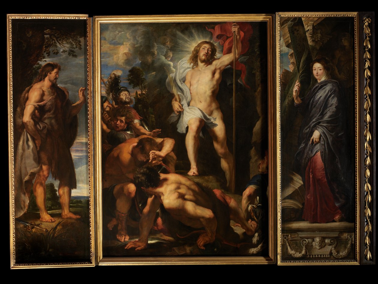 Vzkříšení Krista, kolem 1611-12 (olej na panelu) od Peter Paul Rubens