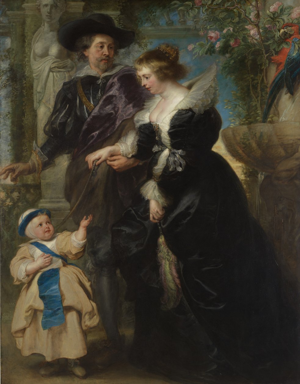 Rubens, jeho manželka Helena Fourmentová 1614-1673 a jejich syn Frans 1633-1678, ca. 1635. od Peter Paul Rubens