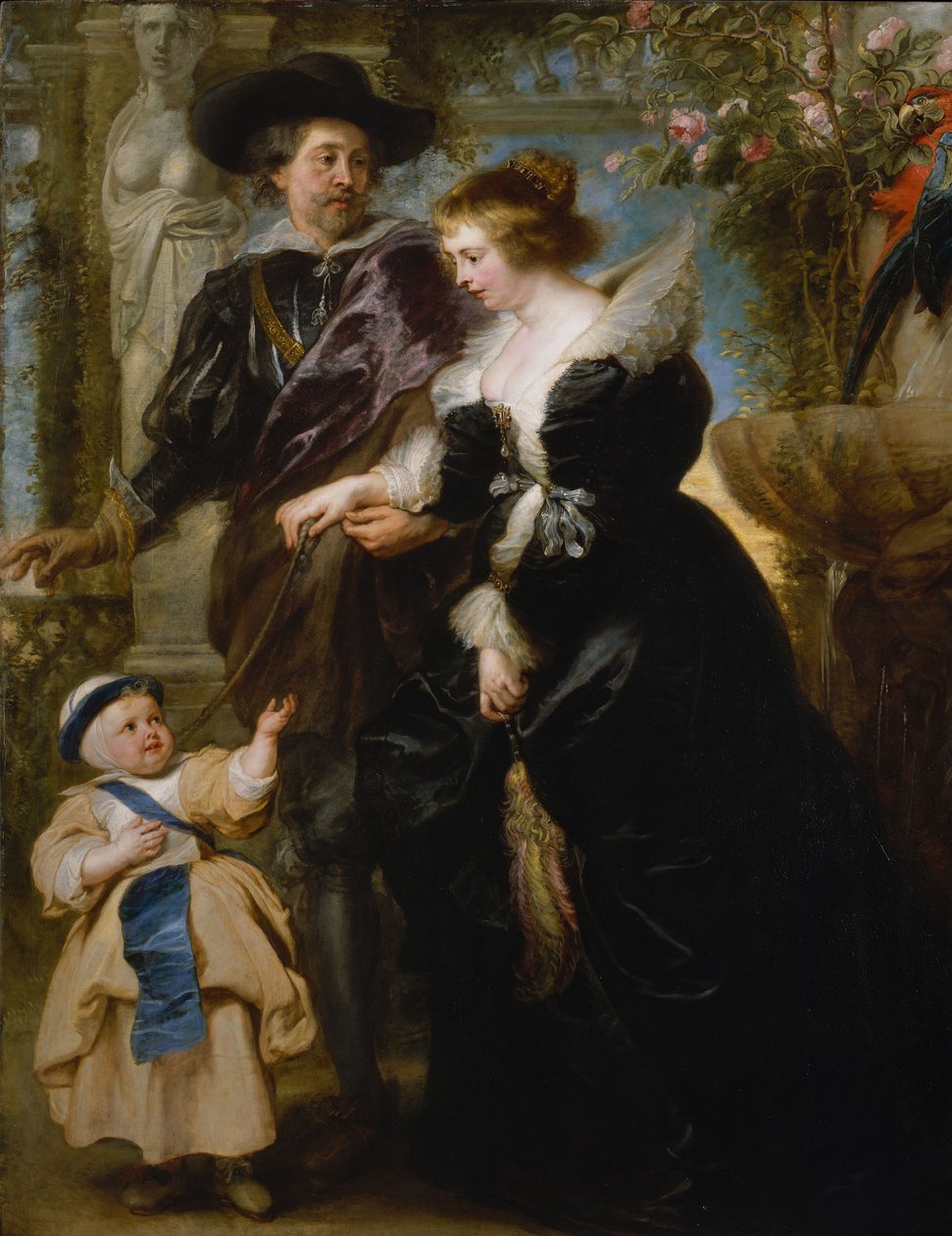 Rubens, jeho manželka Helena Fourmentová a jejich syn Frans, kolem roku 1635 od Peter Paul Rubens