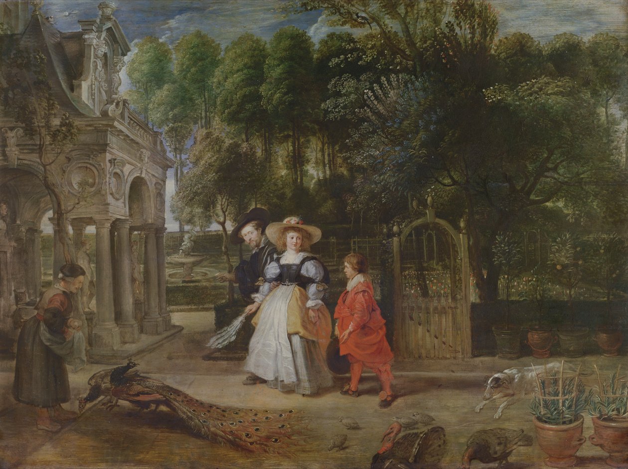 Rubens a Helene Fourmentovi (1614-73) v zahradě od Peter Paul Rubens