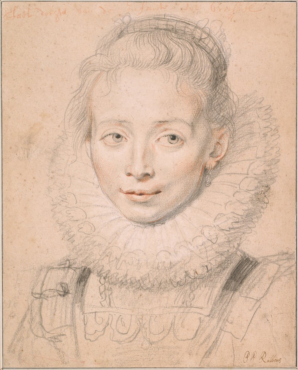 Rubensova dcera Clara Serena (tak pojmenovaná Maid of Honor of Infanta Isabella) c. 1623 od Peter Paul Rubens