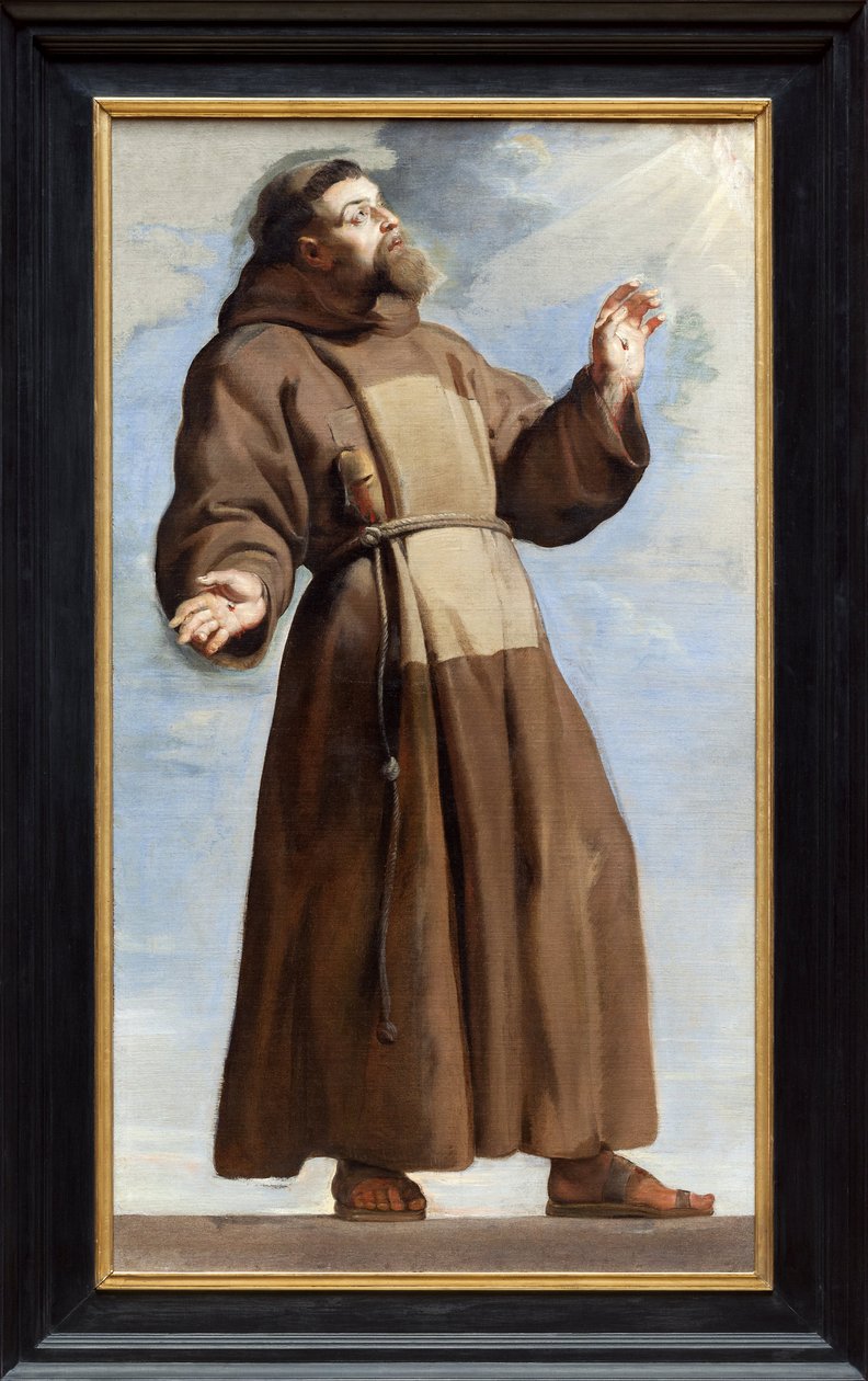 Saint Francois in Estasy (olej na plátně) od Peter Paul Rubens
