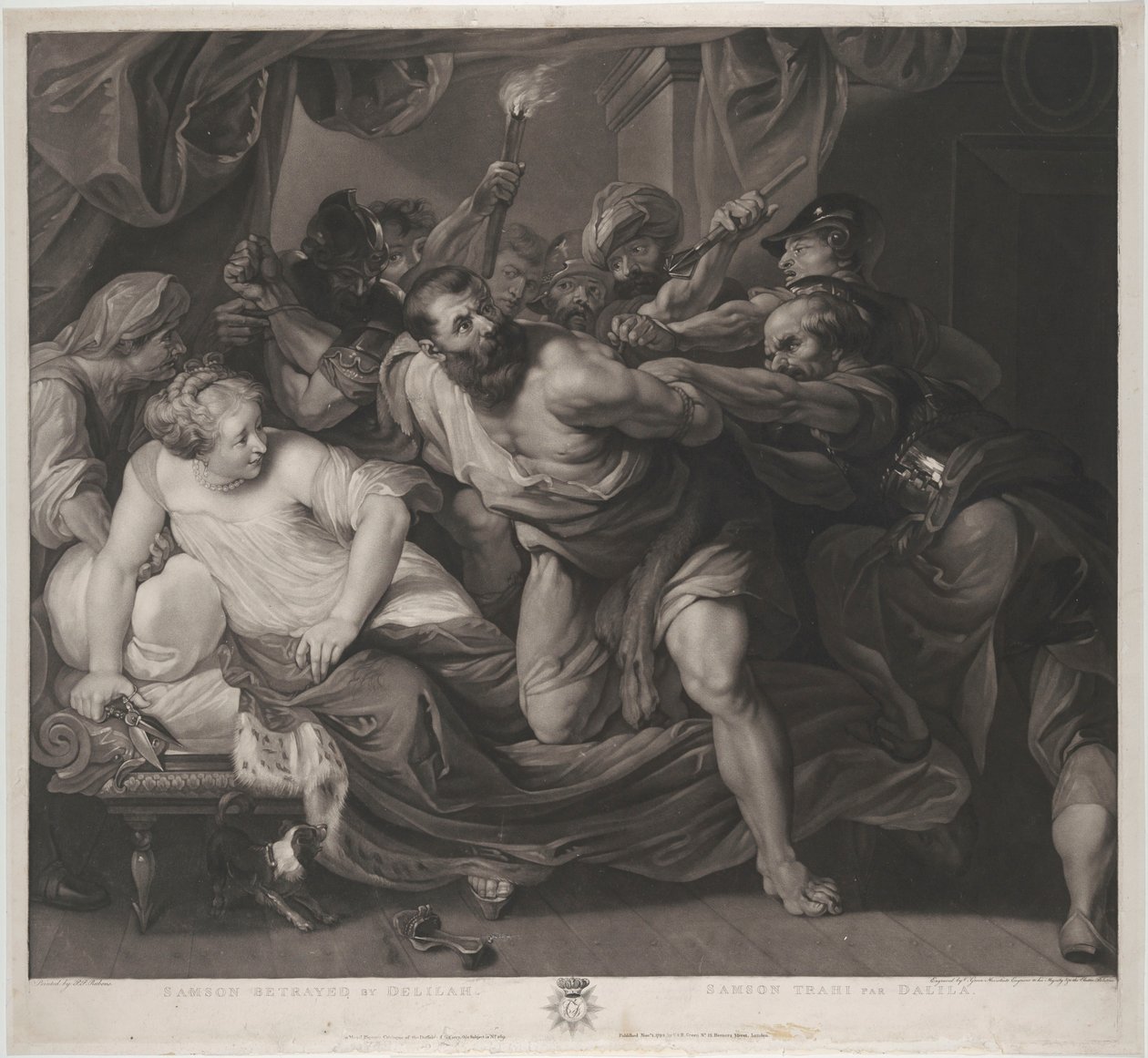 Samson je zajat od Peter Paul Rubens