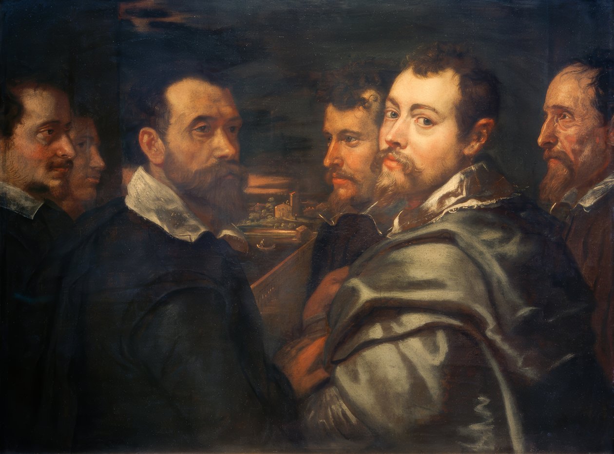 Autoportrét mezi mantuánskými přáteli od Peter Paul Rubens