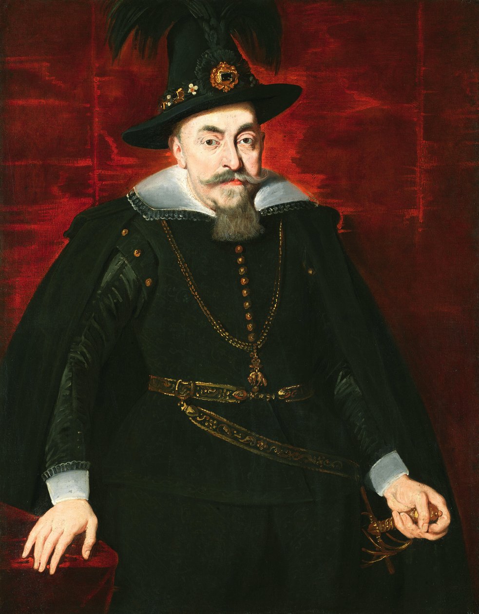Sigismund III Vasa, král Polska a Švédska a velkovévoda Litvy - Portrét Sigismund III Vasa, král Polska (1566-1632), Rubens, Pieter Paul (1577-1640). olej na plátně od Peter Paul Rubens