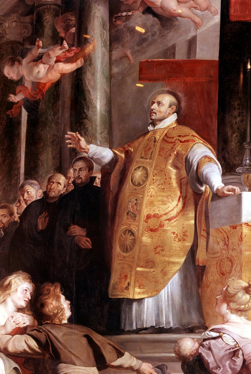 Svatý Ignác z Loyoly, španělský voják ze 16. století a zakladatel jezuitů, 1617-1618 od Peter Paul Rubens