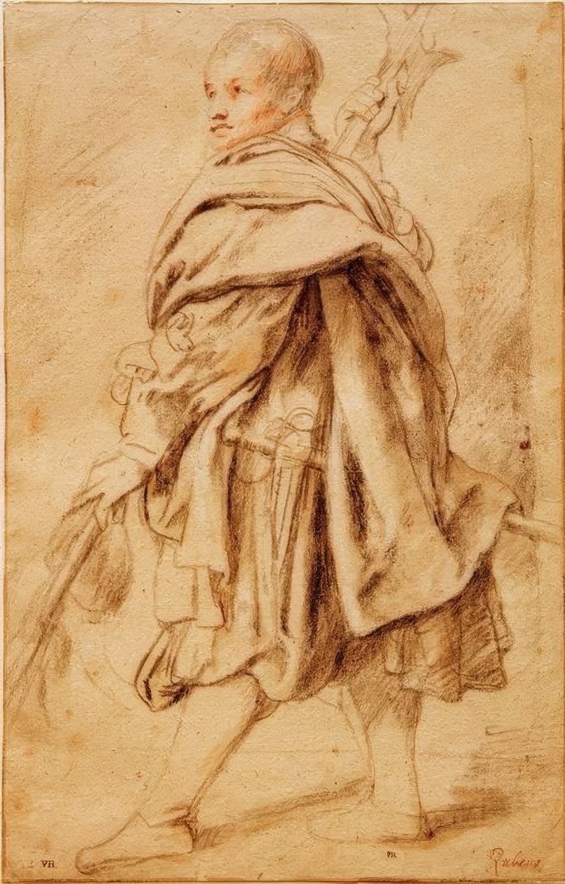 Studie o halapartně od Peter Paul Rubens