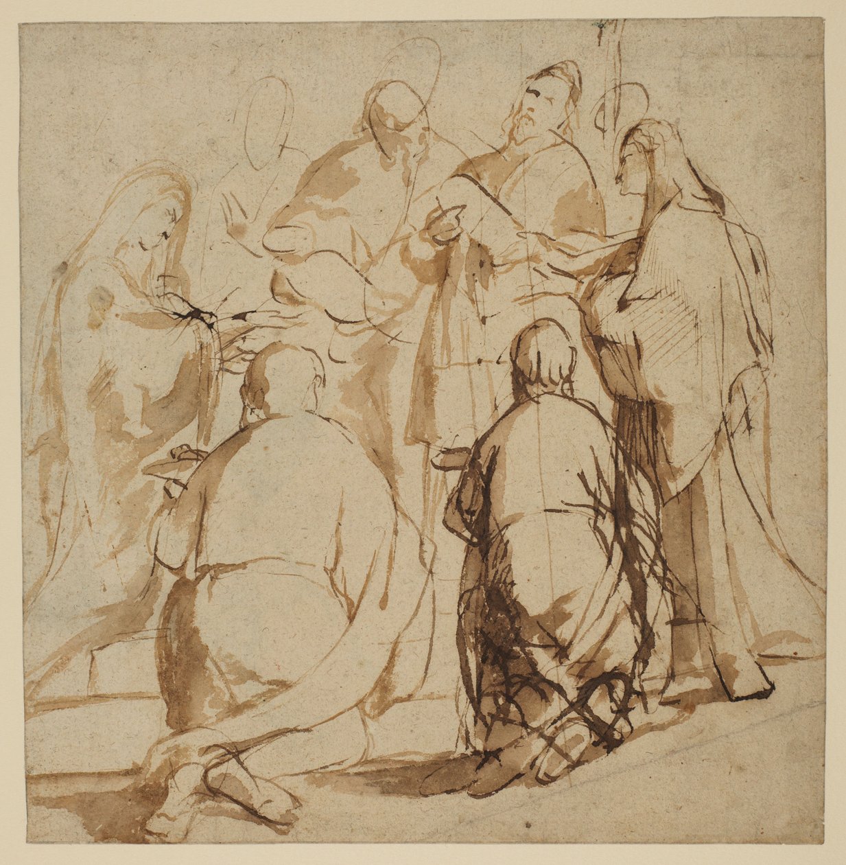 Studie k prezentaci v chrámu od Peter Paul Rubens
