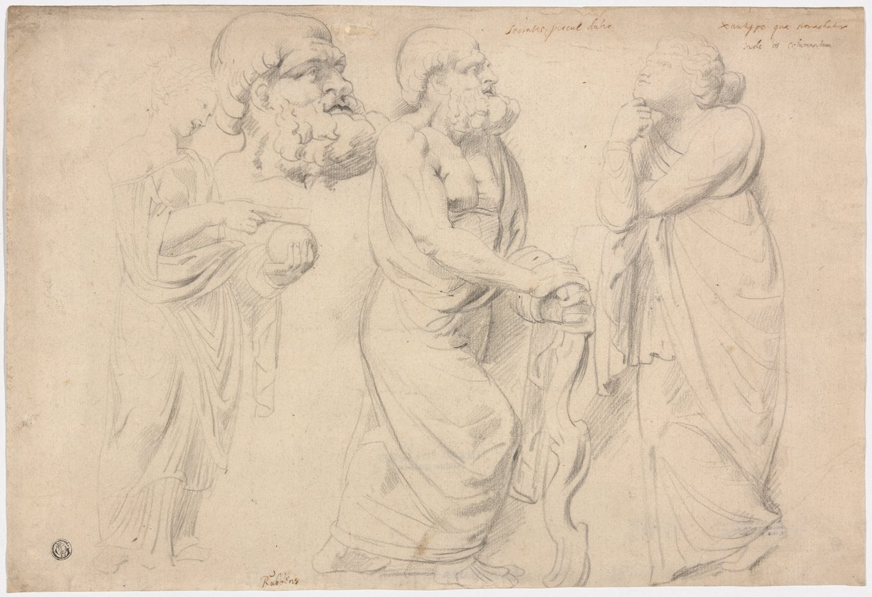 Studie římského sarkofágu od Peter Paul Rubens