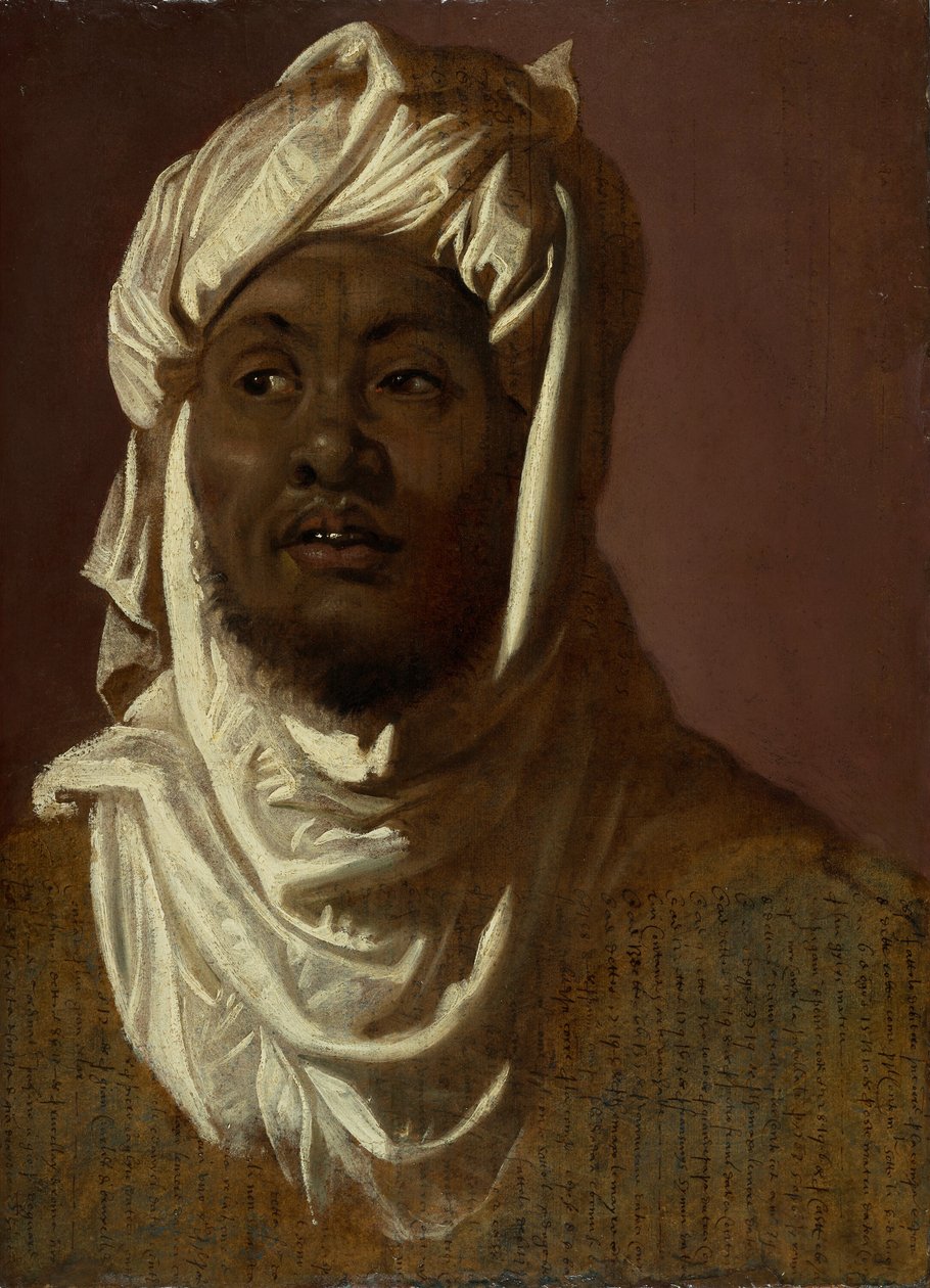Studie pro Balthazara, kolem 1609-11 (olej na papíře položený na panelu) od Peter Paul Rubens