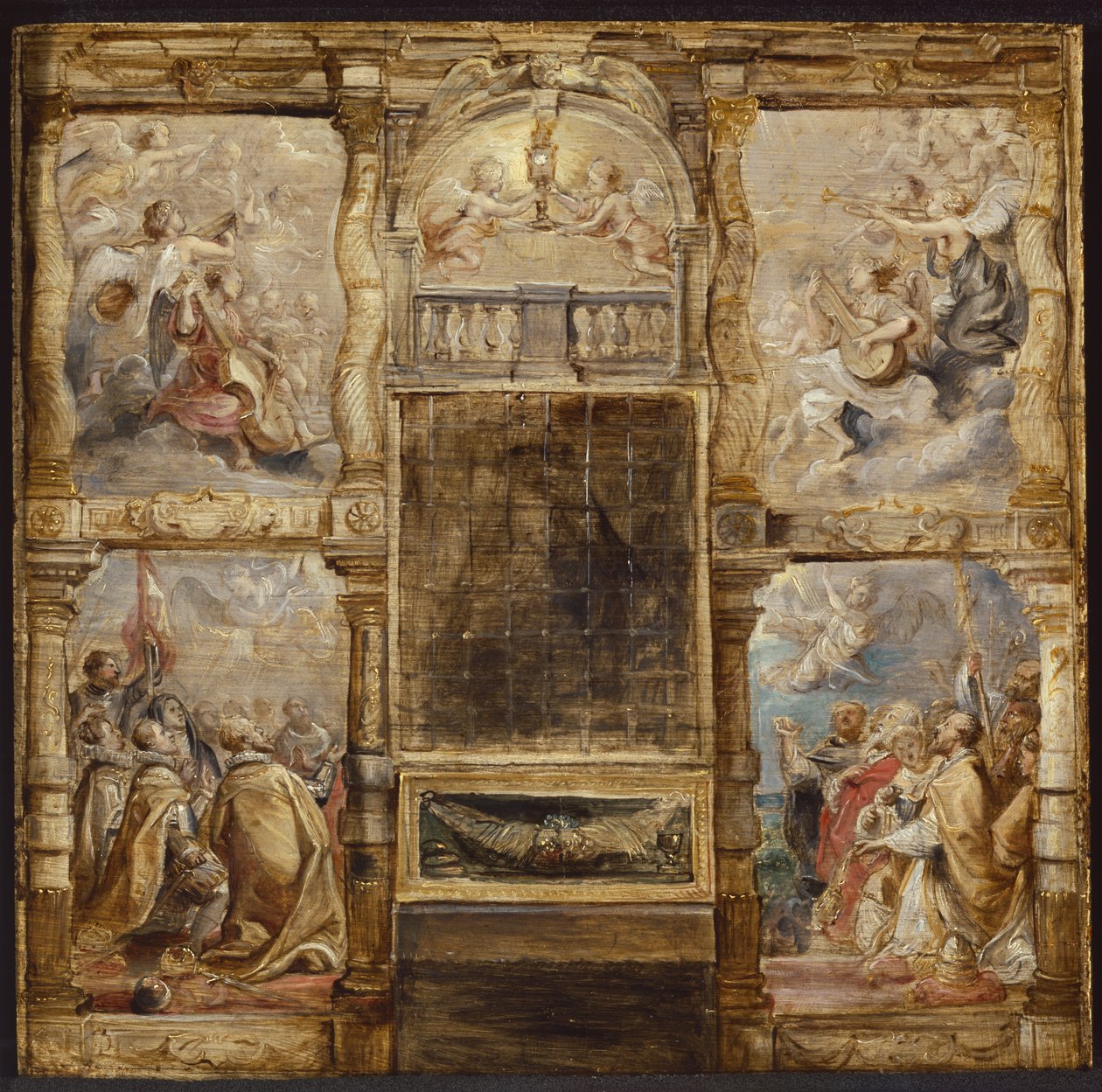 Klanění Eucharistie, kolem 1626 od Peter Paul Rubens