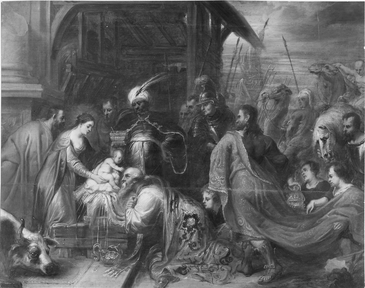 Klanění tří králů od Peter Paul Rubens