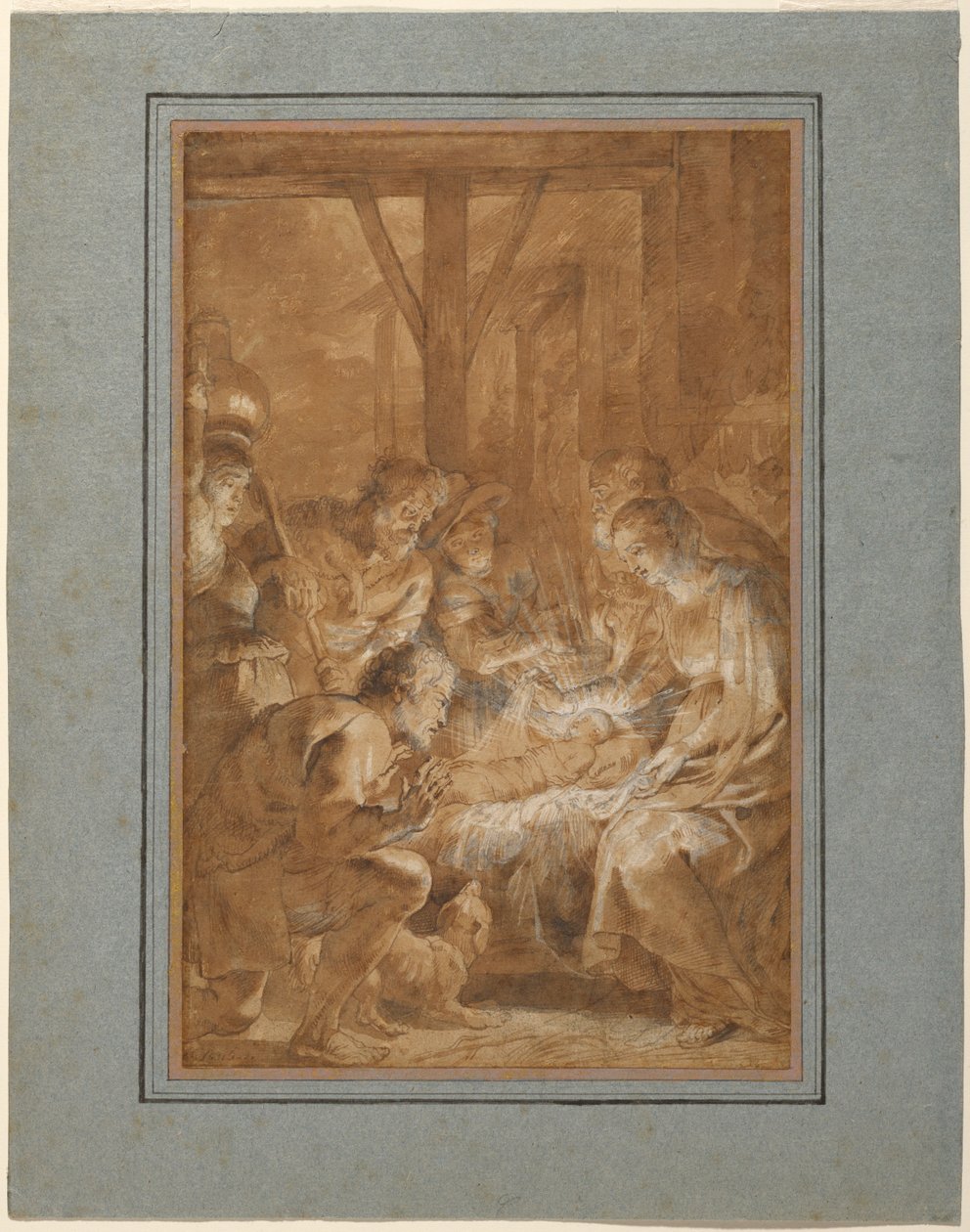 Die Anbetung der Hirten od Peter Paul Rubens
