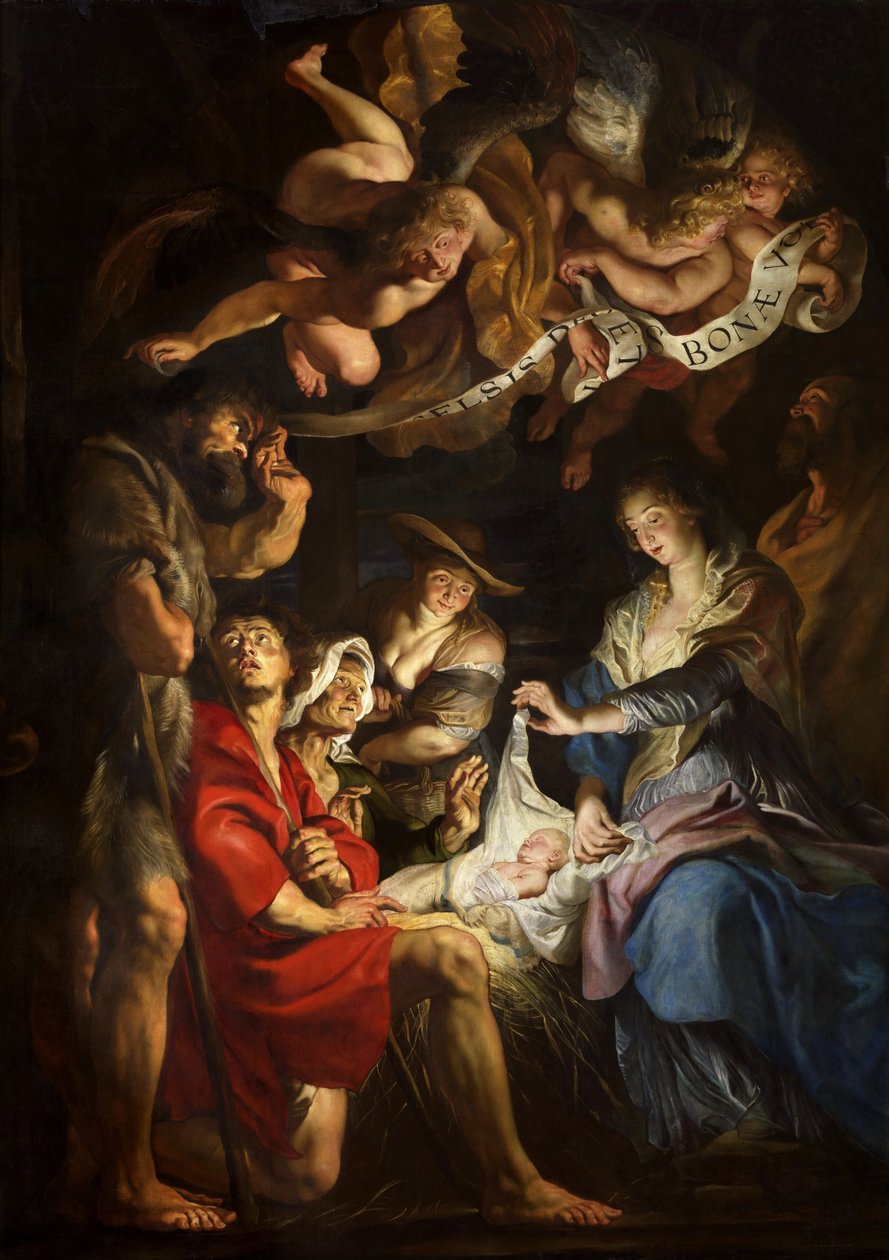 Klanění pastýřů, asi 1608. od Peter Paul Rubens