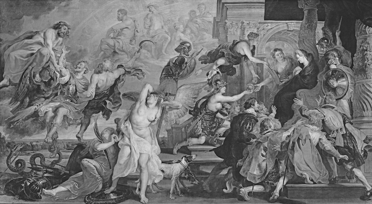 Apoteóza Jindřicha IV. a Provolání regentství Marie de Medici od Peter Paul Rubens