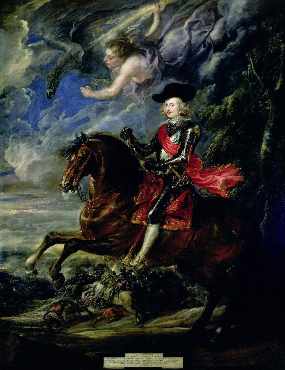 Kardinál Infante Ferdinand v bitvě u Nordlingenu, kolem roku 1634 od Peter Paul Rubens