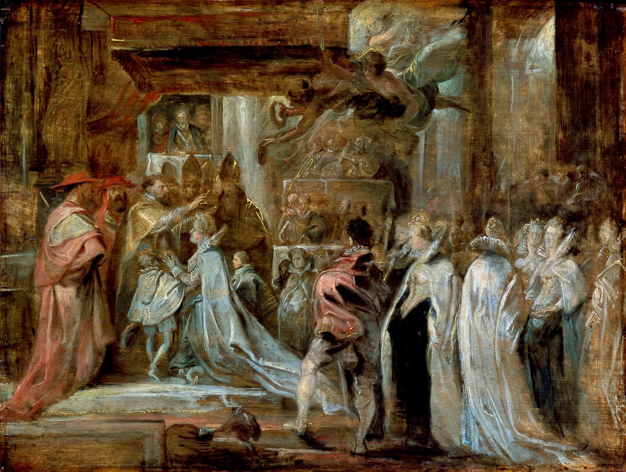 Korunovace Marie de Medici, 1622. od Peter Paul Rubens