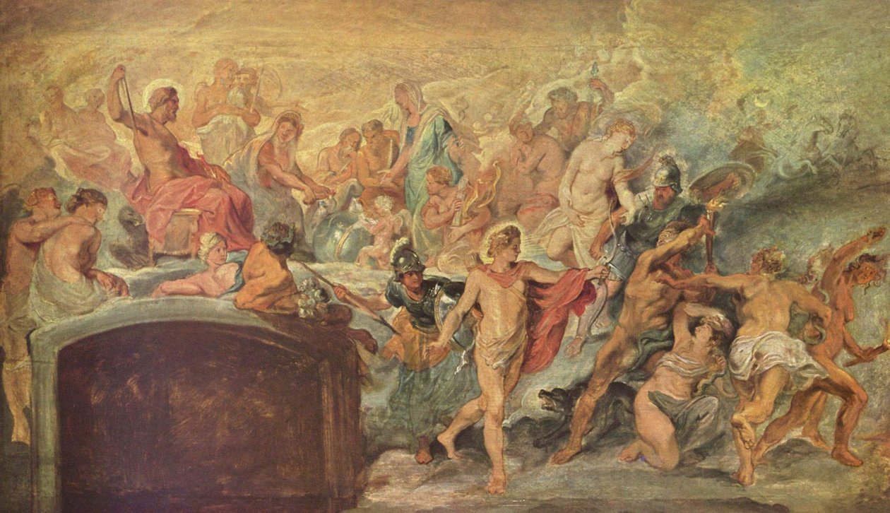 Rada bohů (skica pro cyklus Medicejských) č. 14 od Peter Paul Rubens