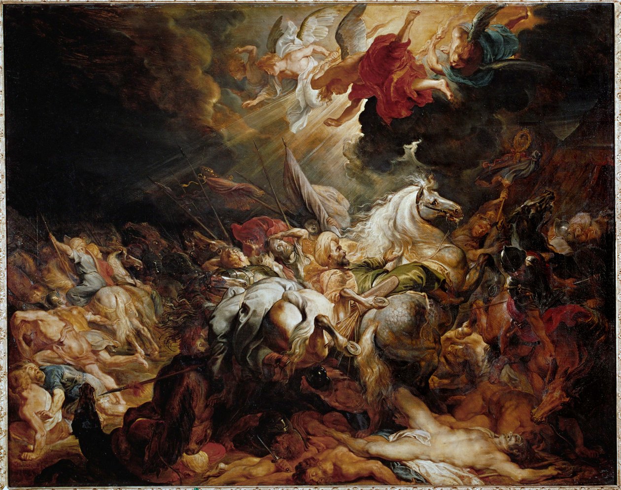 Porážka Sennacheriba (malba na dubovém dřevě) od Peter Paul Rubens