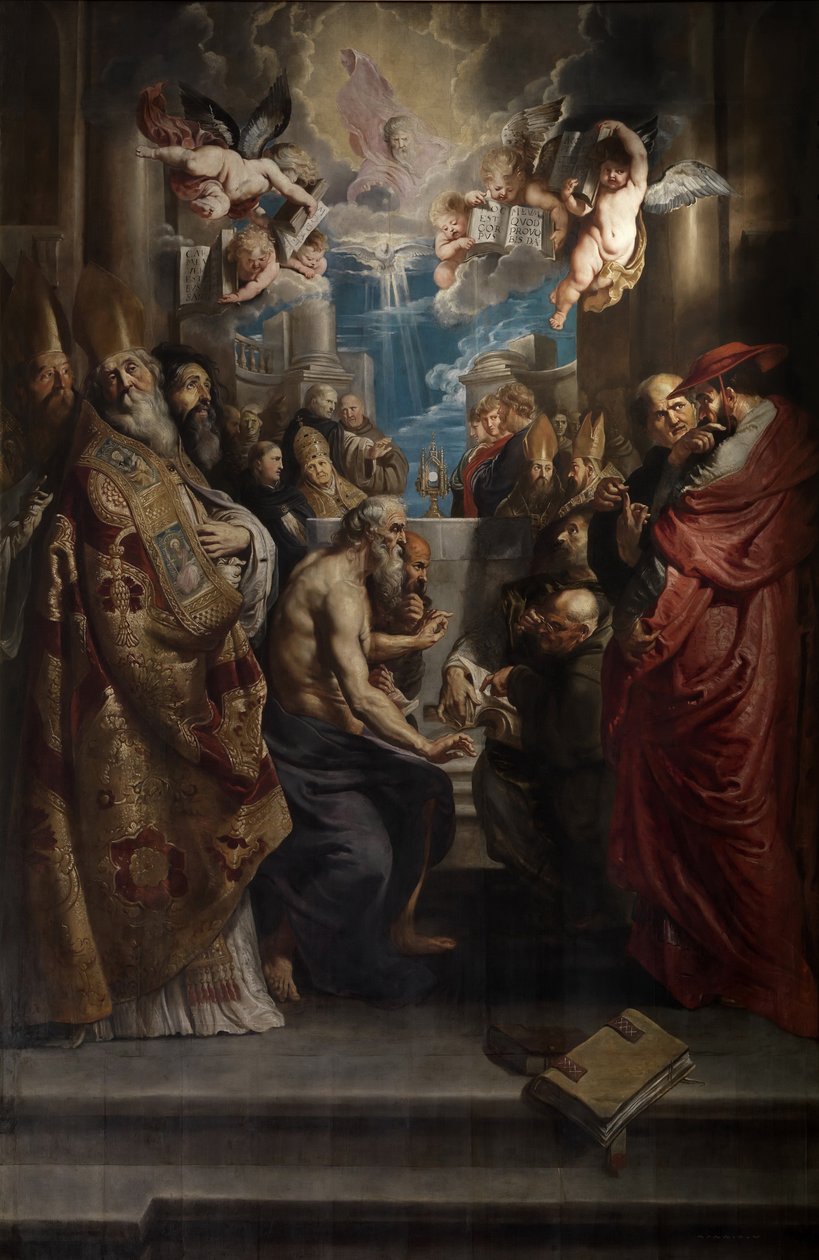Disputace o svaté svátosti, asi 1609. od Peter Paul Rubens