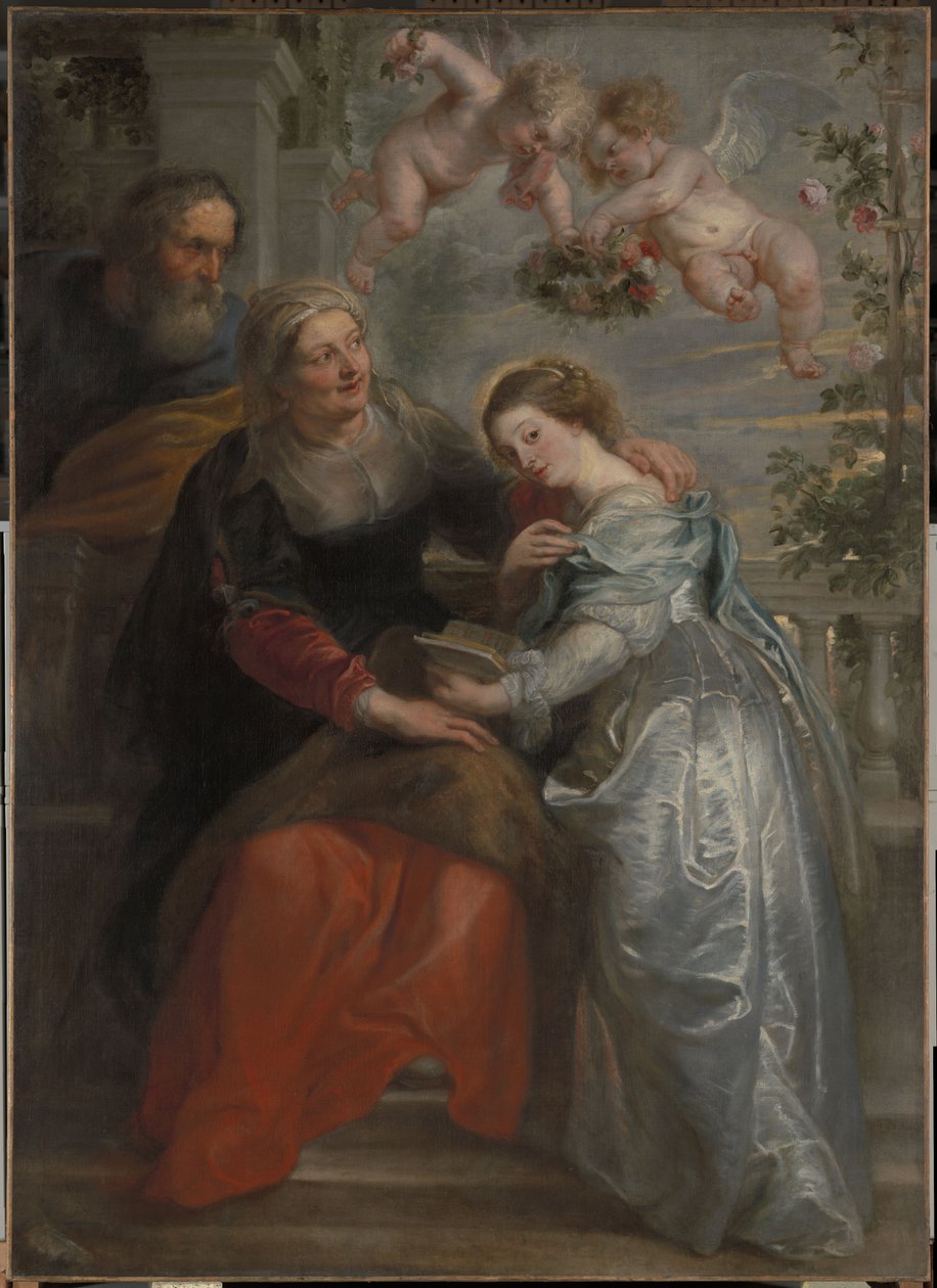 Výchova Panny Marie od Peter Paul Rubens