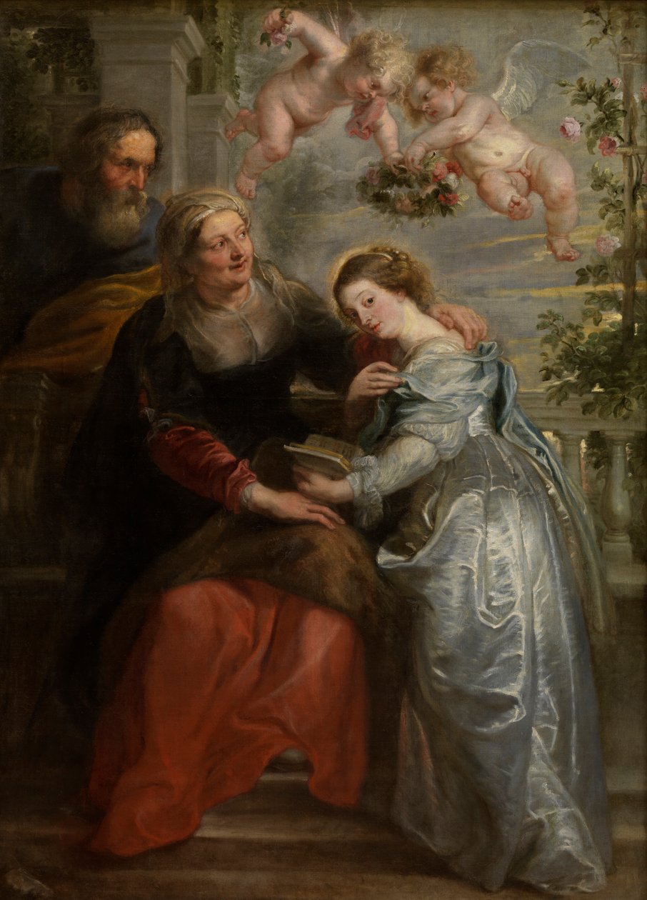 The Education of Mary, c.1630-35 (olej na plátně) od Peter Paul Rubens