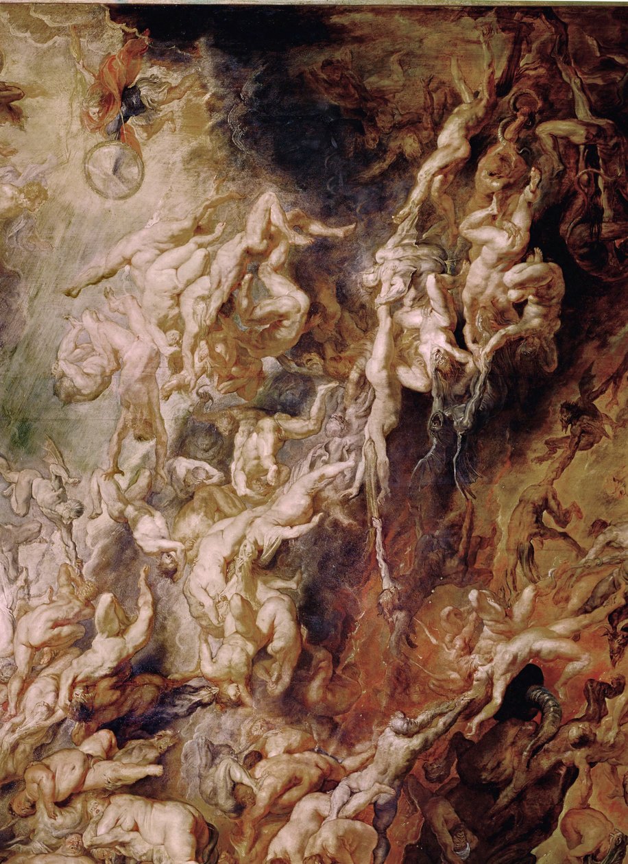 Pád prokletých (malba na dubovém dřevě) od Peter Paul Rubens