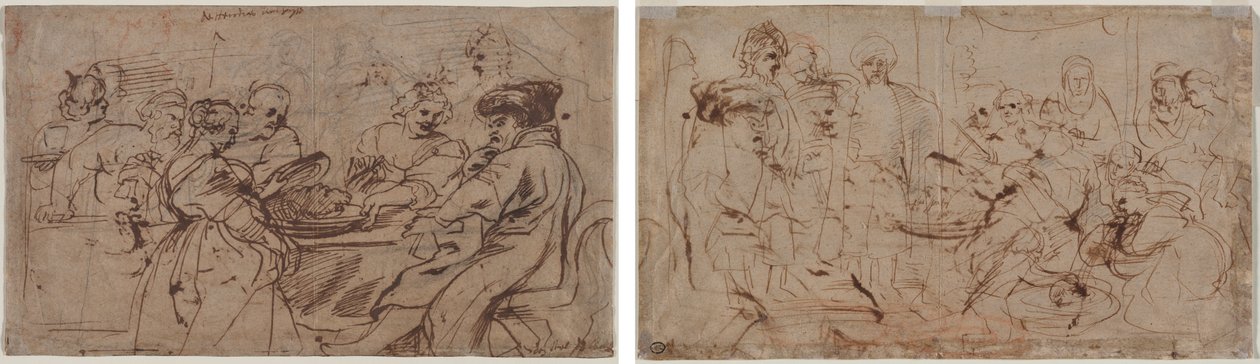 Svátek Heroda (recto) Tomyris s hlavou Kýra (verso) od Peter Paul Rubens