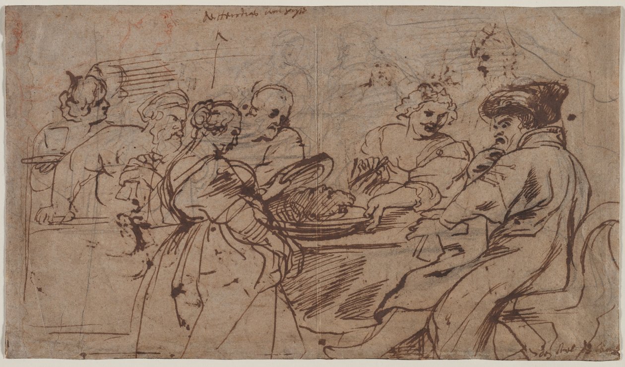 Svátek Heroda recto Tomyris s hlavou Cyrus verso, c. 1637-1638. od Peter Paul Rubens