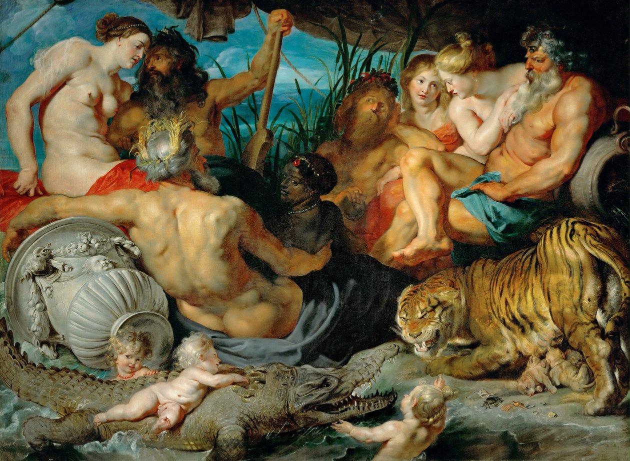 Čtyři kontinenty od Peter Paul Rubens