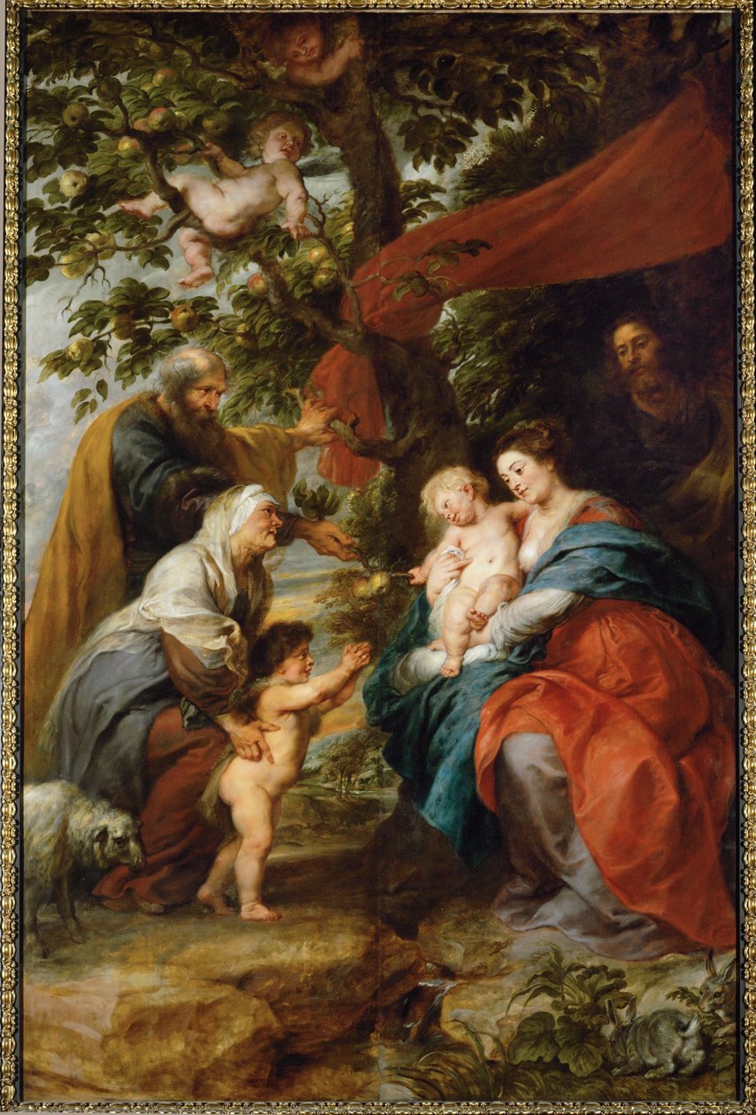 Svatá rodina odpočívá pod jabloní od Peter Paul Rubens
