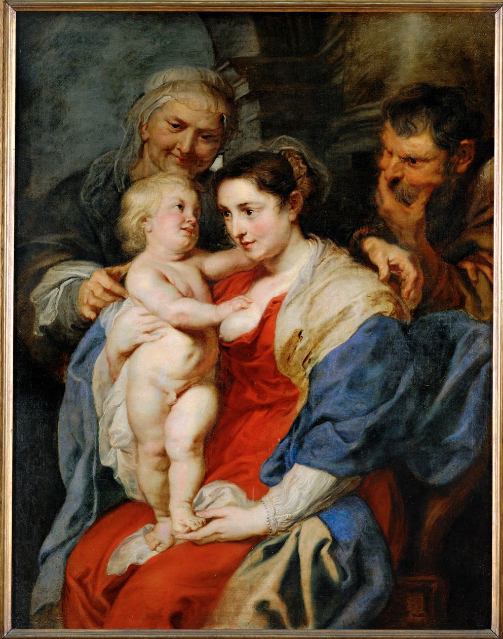 Svatá rodina se svatou Annou (malba na plátně) od Peter Paul Rubens