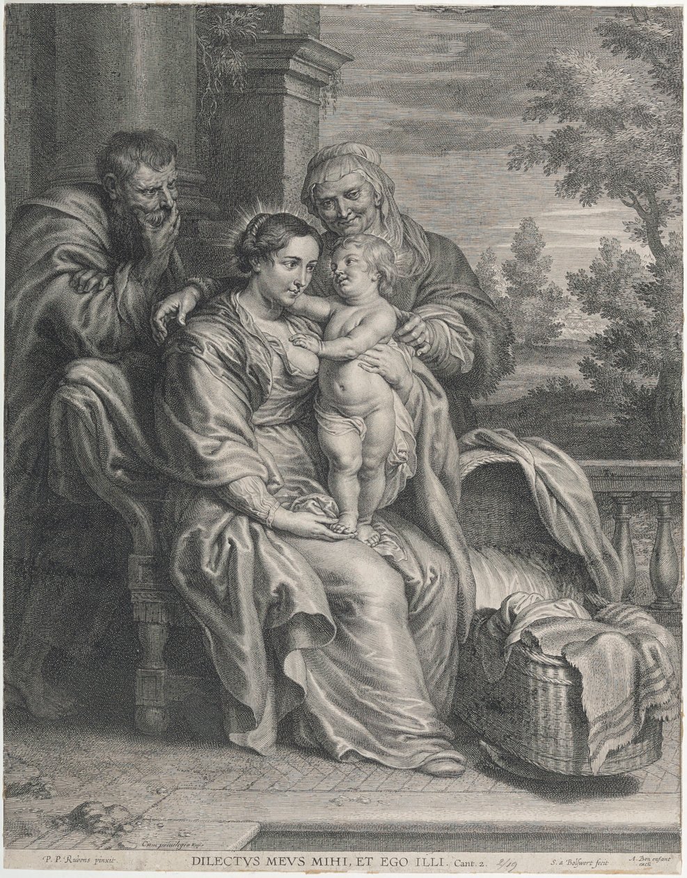 Svatá rodina se svatou Annou od Peter Paul Rubens