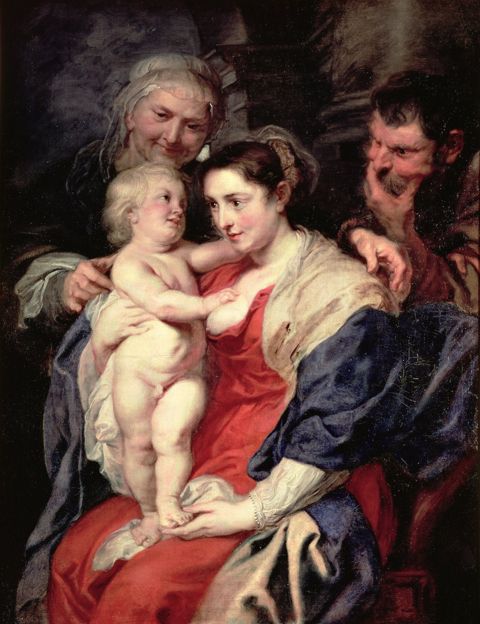 Svatá rodina se svatou Annou od Peter Paul Rubens