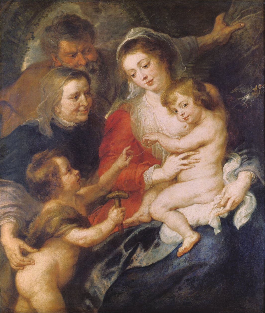 Svatá rodina se sv. Alžbětou a dítětem sv. Janem Křtitelem, kolem roku 1634 od Peter Paul Rubens
