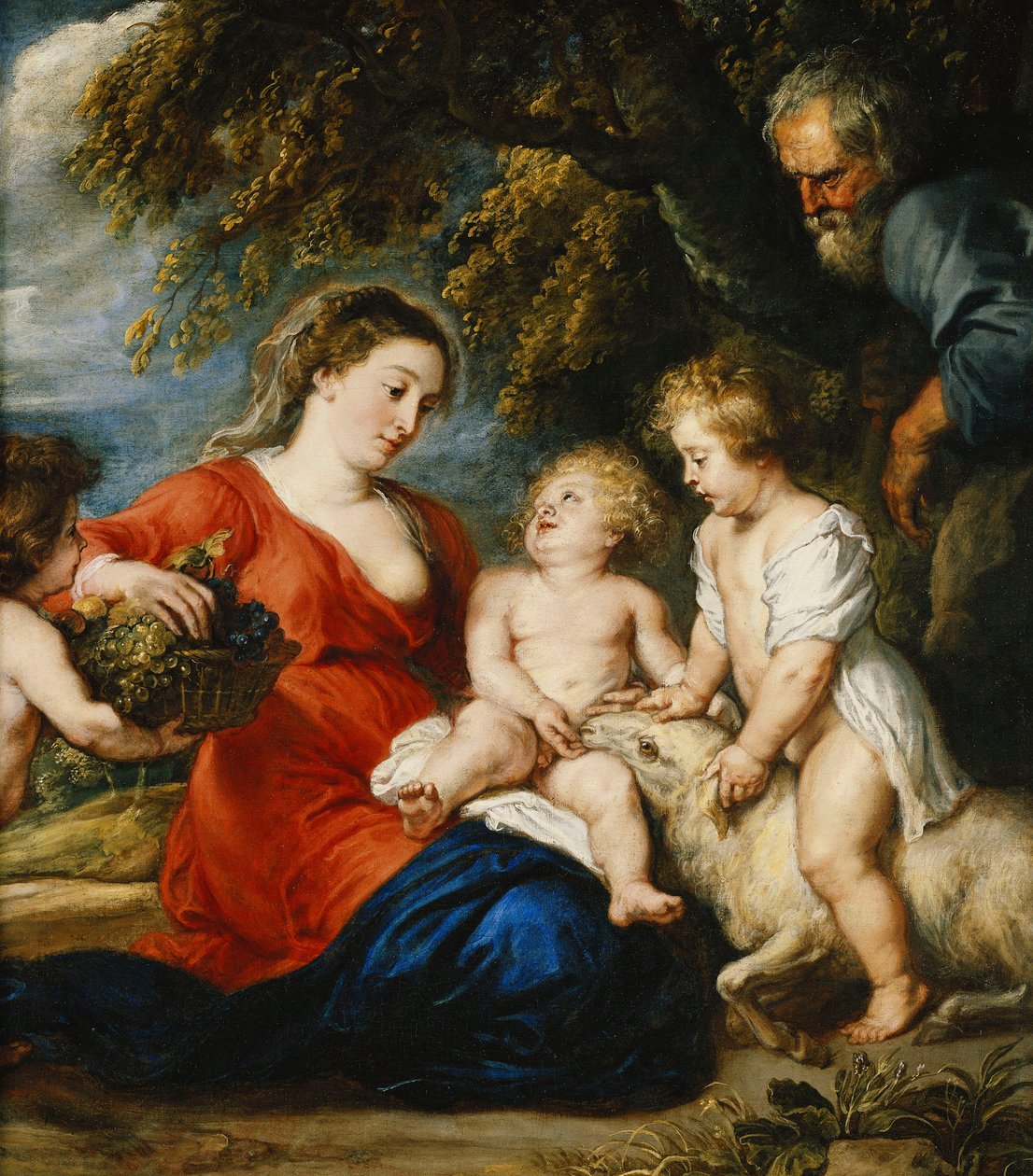 Svatá rodina s nemluvnětem Janem Křtitelem, od Peter Paul Rubens