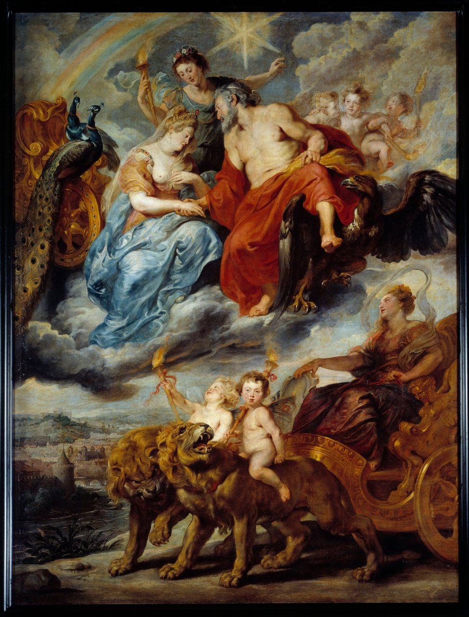 Rozhovor krále a Marie Medicejské v Lyonu, 9. listopadu od Peter Paul Rubens