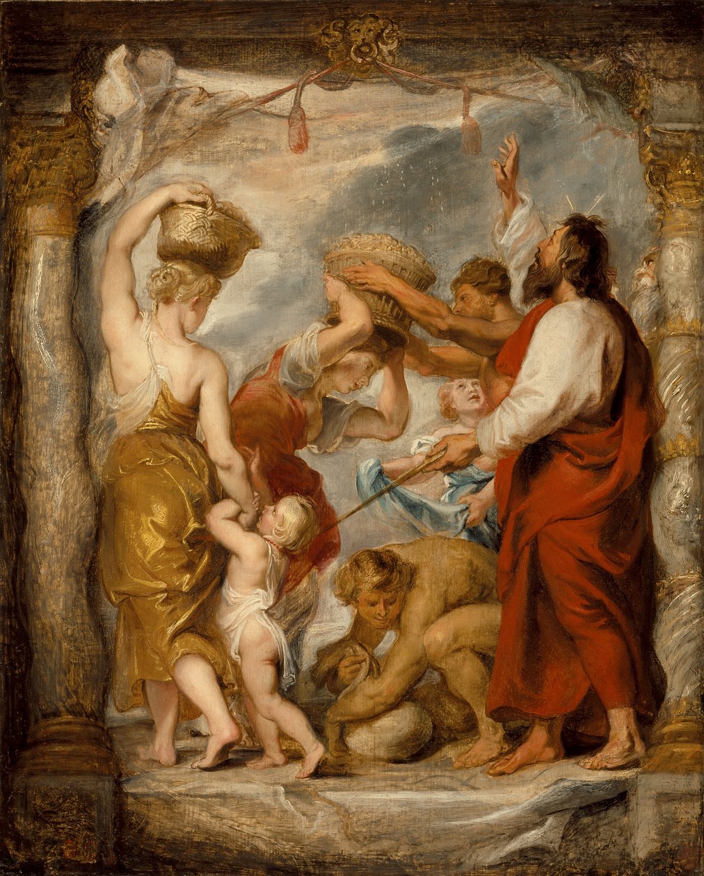 Izraelité sbírající manu na poušti od Peter Paul Rubens