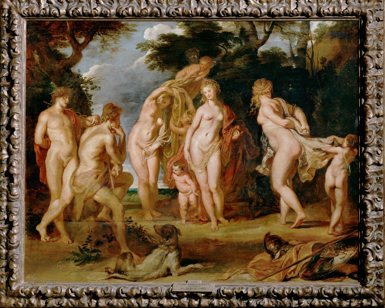 Pařížský soud (malba na dřevě) od Peter Paul Rubens