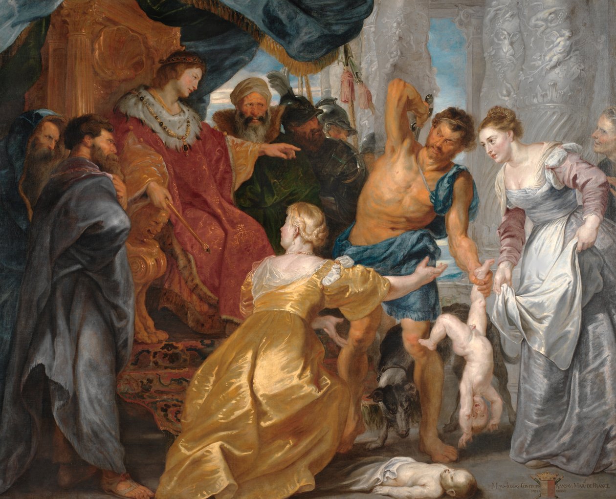 Šalamounův soud od Peter Paul Rubens