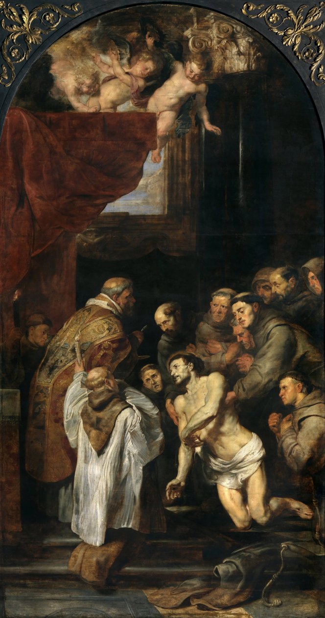 Poslední přijímání svatého Františka, 1619. od Peter Paul Rubens