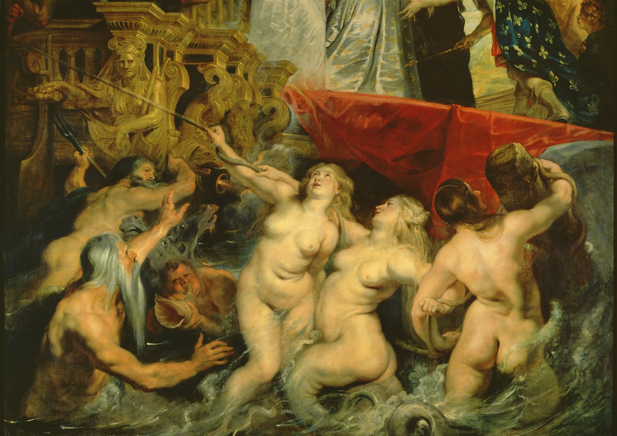 Cyklus Medici: Vylodění Marie de Medici v Marseille od Peter Paul Rubens
